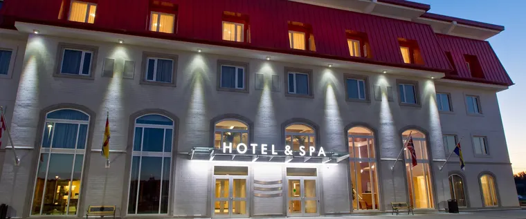 Casino New Brunswick hotel facade at dusk